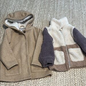 Old Navy Tan Hooded Kids' Jacket
